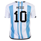 Argentina 2023 Jr 3 Star Lionel Messi Jersey